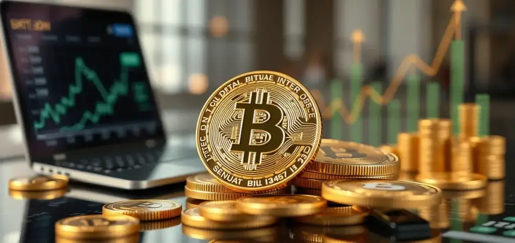 Детальная иллюстрация использования биткойна в качестве залога для крипто-кредитов на различных кредитных платформах, подчеркивающая связанные возможности и риски.