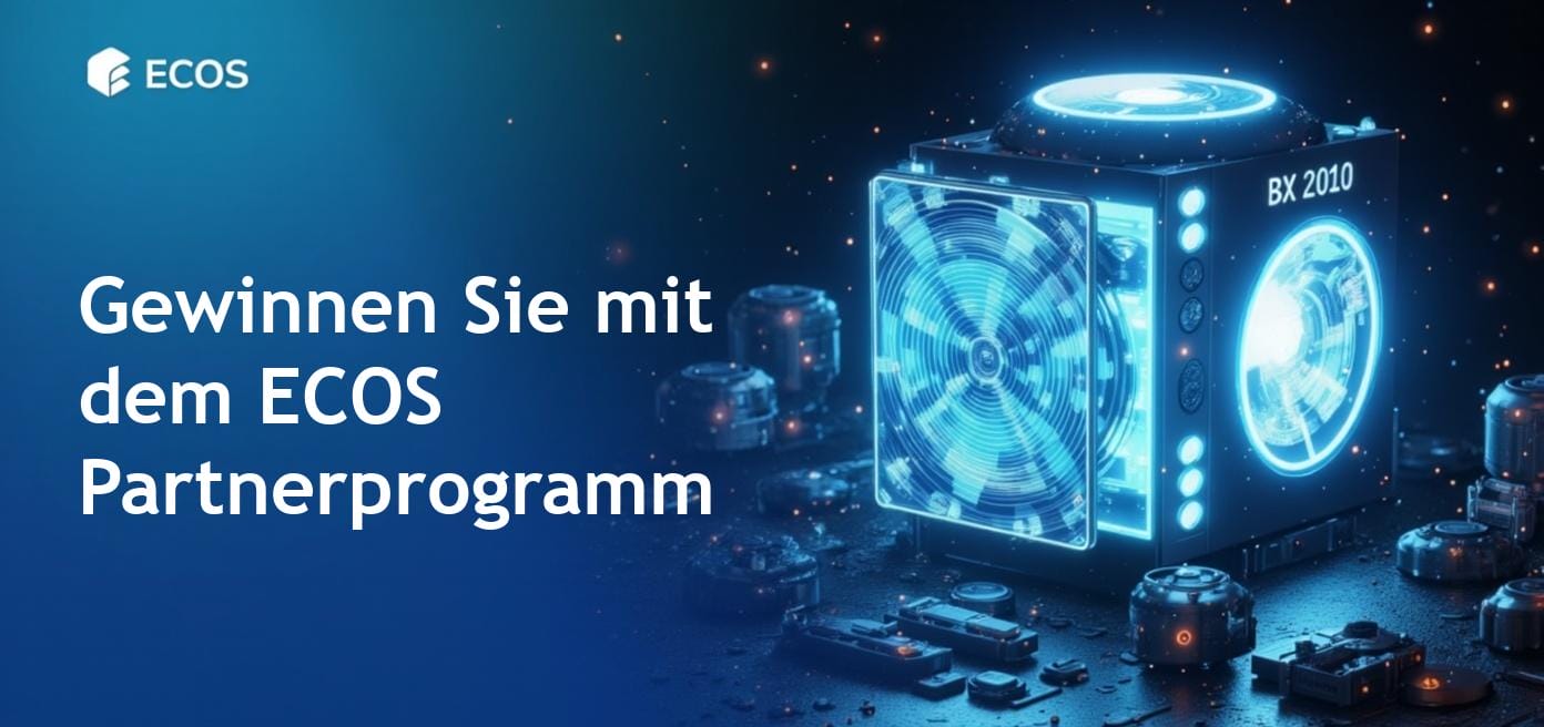 Partnerprogramm ECOS: Verdienen Sie bis zu 15 % mit Cloud-Mining