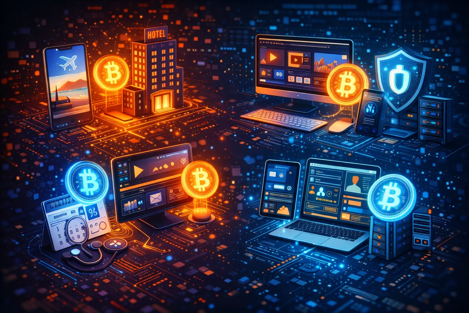 Виды услуг, которые можно оплатить в Bitcoin