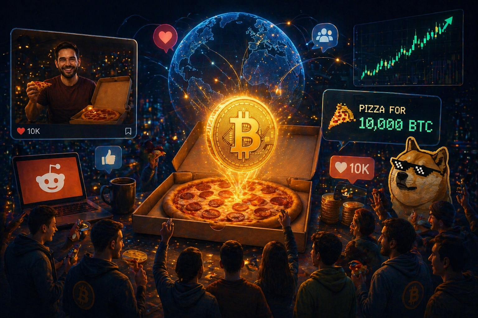 Impacto cultural de la compra de la pizza con Bitcoin