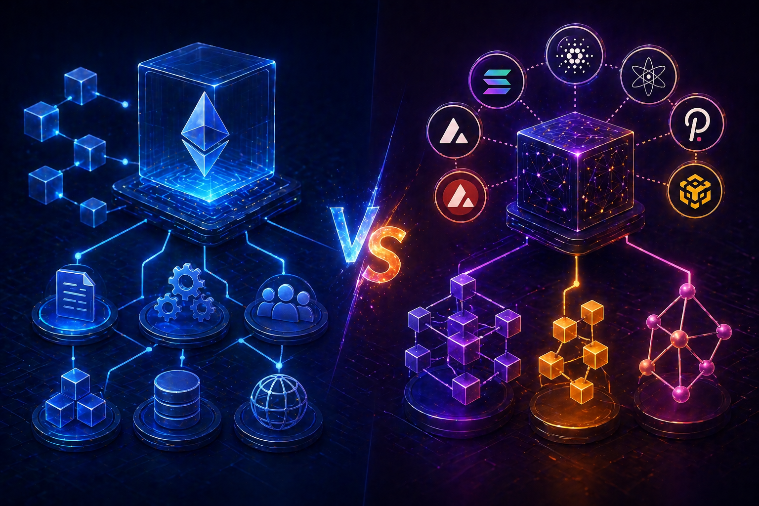 Blockchains EVM vs. No-EVM
