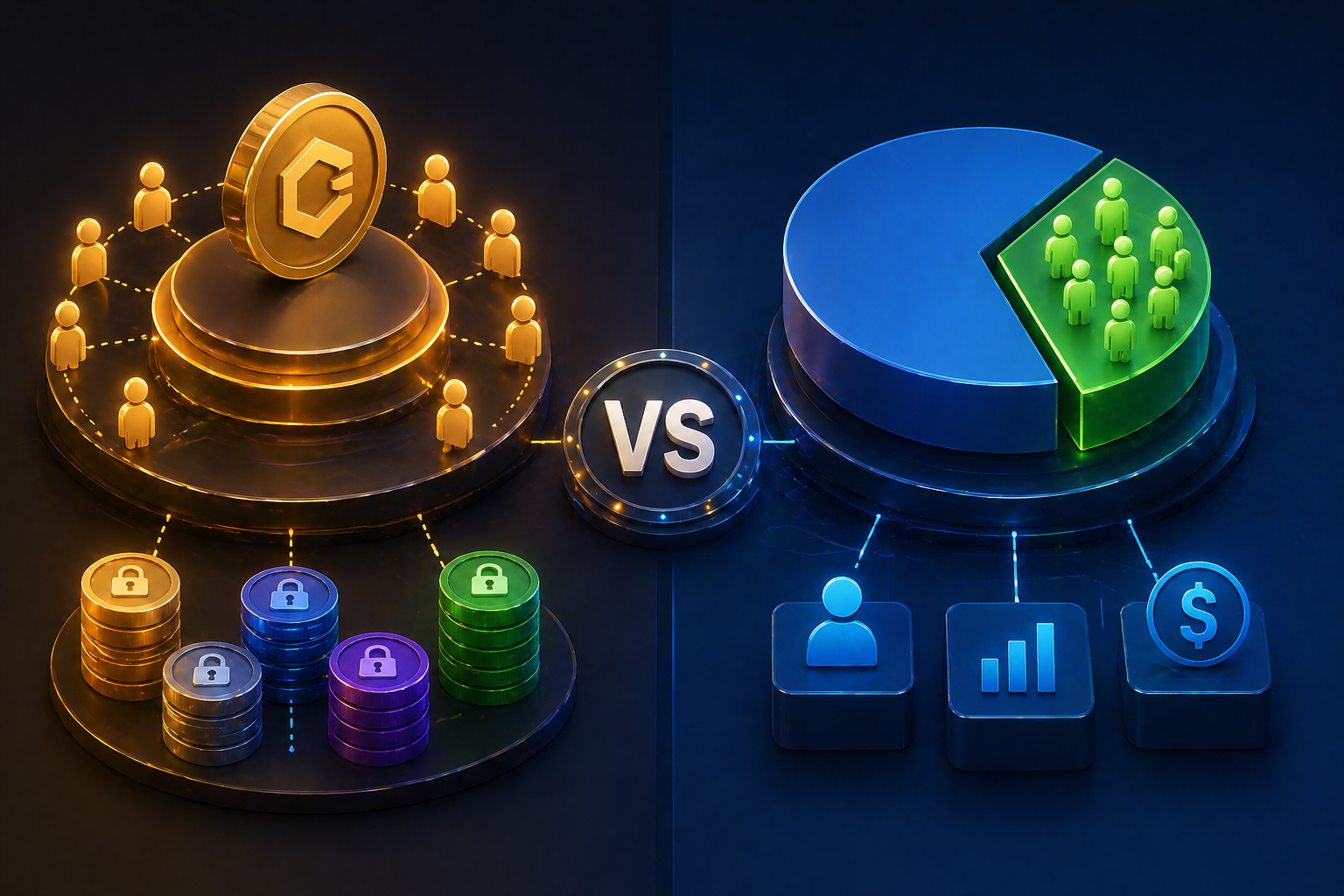 Oferta circulante vs. Oferta total
