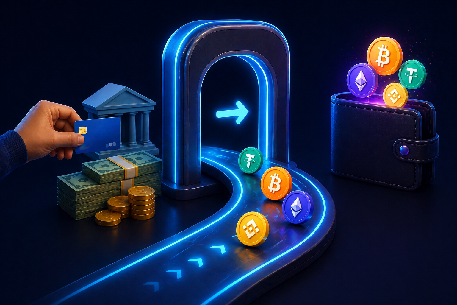 Was ist eine Krypto On-Ramp?