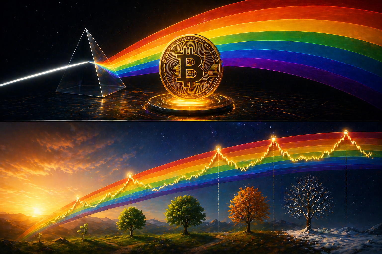 ¿Qué es el Bitcoin Rainbow Chart?