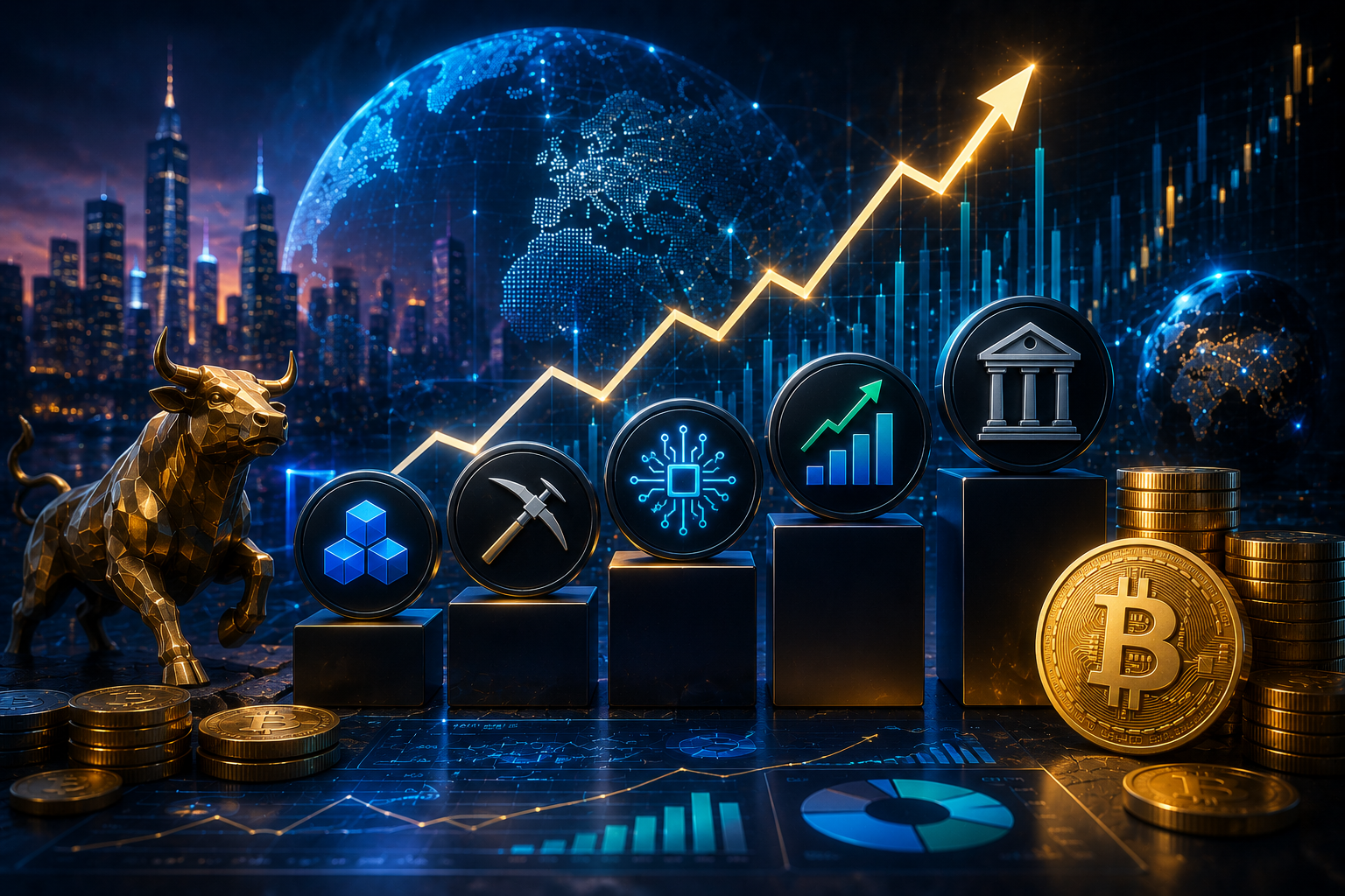 Las mejores acciones cripto a seguir en 2025