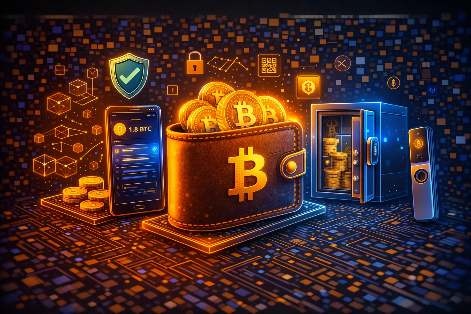 Горячий кошелёк против холодного для BTC