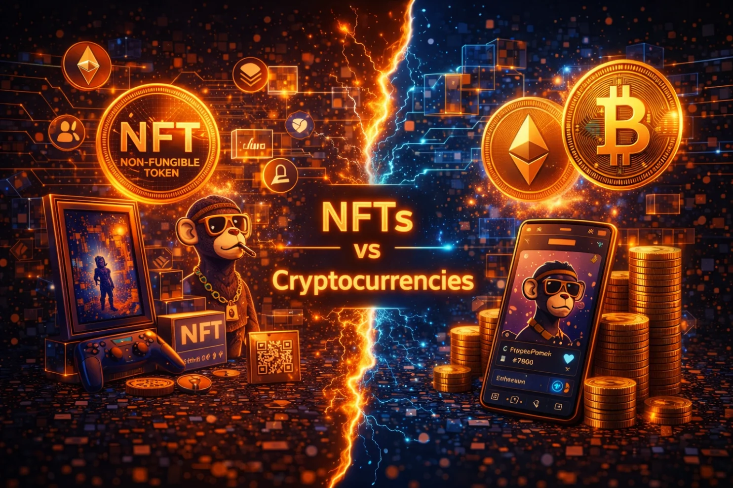 NFTs vs. Cryptocurrencies