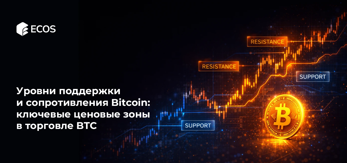 Уровни поддержки и сопротивления Bitcoin: ключевые ценовые зоны в торговле BTC