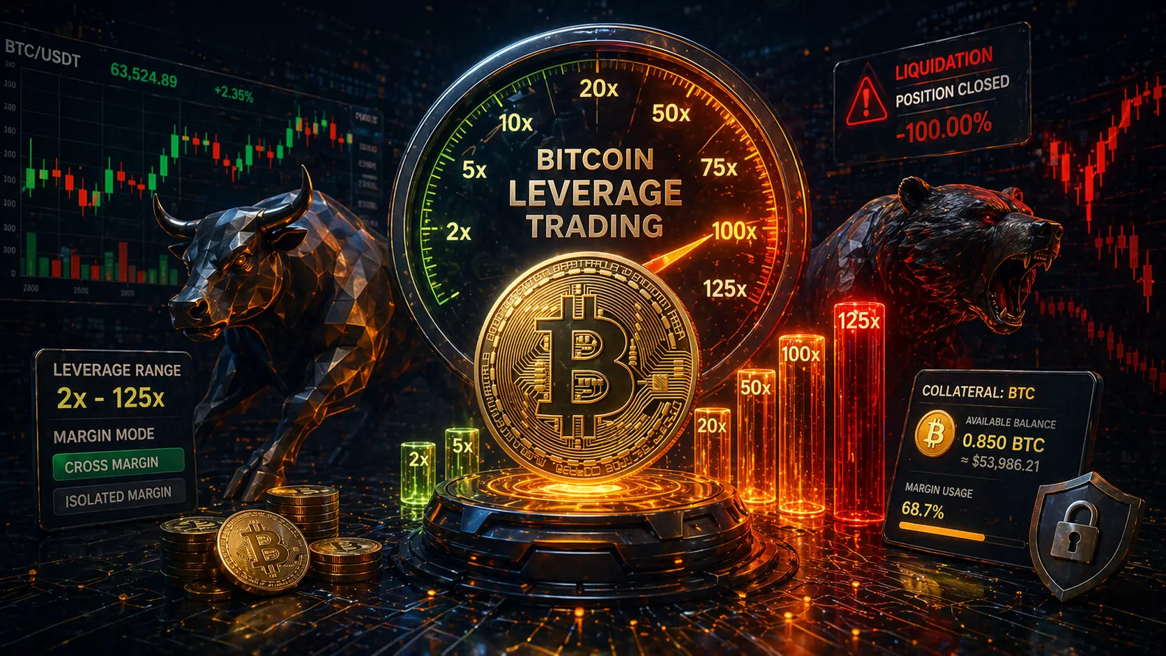 Trading de Bitcoin con apalancamiento explicado