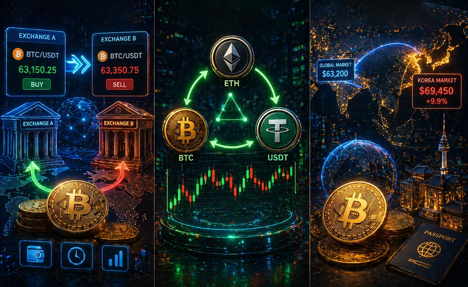 Tipos de arbitraje de criptomonedas