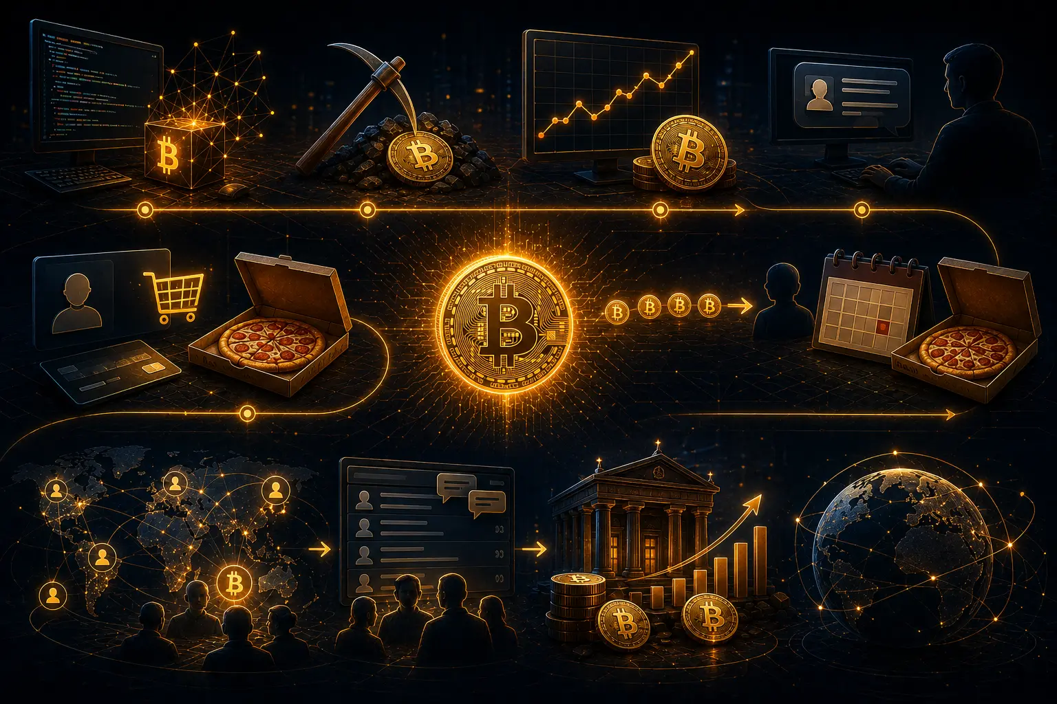 ¿Cuál fue el primer precio de Bitcoin?