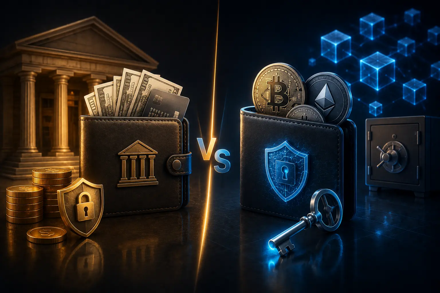 Fiat-Wallet vs Krypto-Wallet